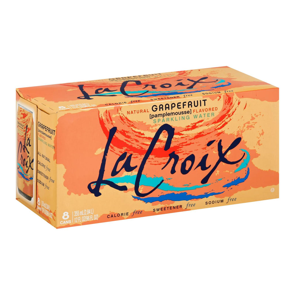 Lacroix Sparkling Water - Grapefruit Water - Case Of 3 - 12 Fl Oz. - Lakehouse Foods