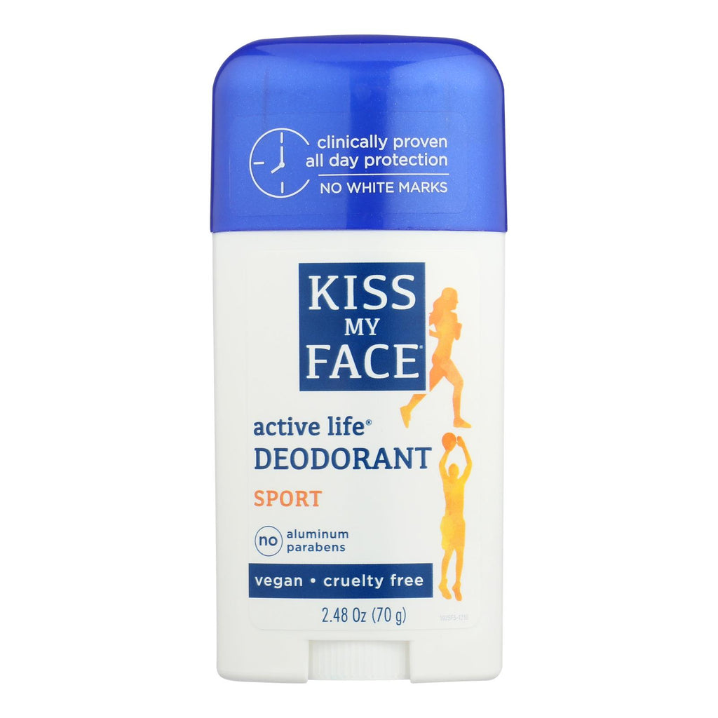 Kiss My Face Deodorant Active Life Sport Aluminum Free - 2.48 Oz - Lakehouse Foods