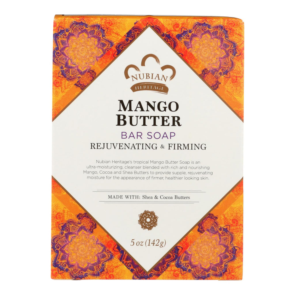 Nubian Heritage Bar Soap Mango Butter - 5 Oz - Lakehouse Foods