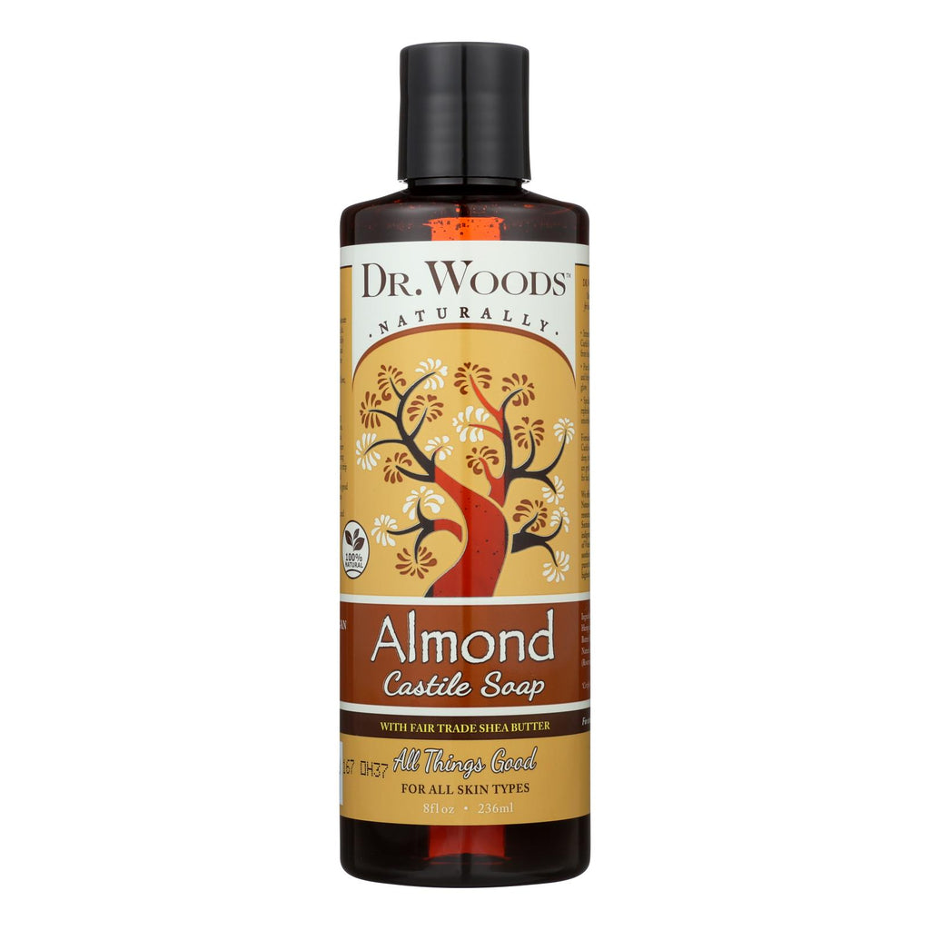 Dr. Woods Shea Vision Pure Castile Soap Almond With Organic Shea Butter - 8 Fl Oz - Lakehouse Foods