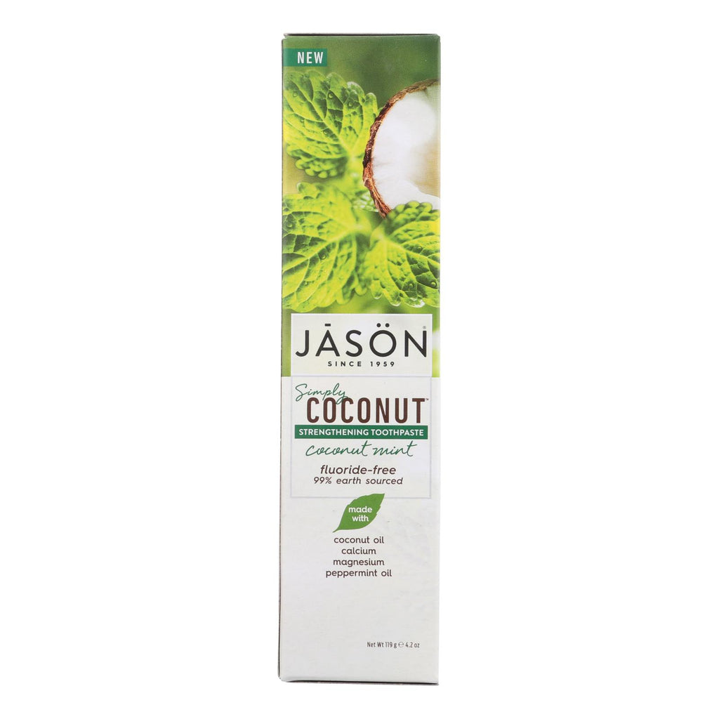 Jason Natural Products Strengthening Toothpaste - Coconut Mint - 4.2 Oz - Lakehouse Foods