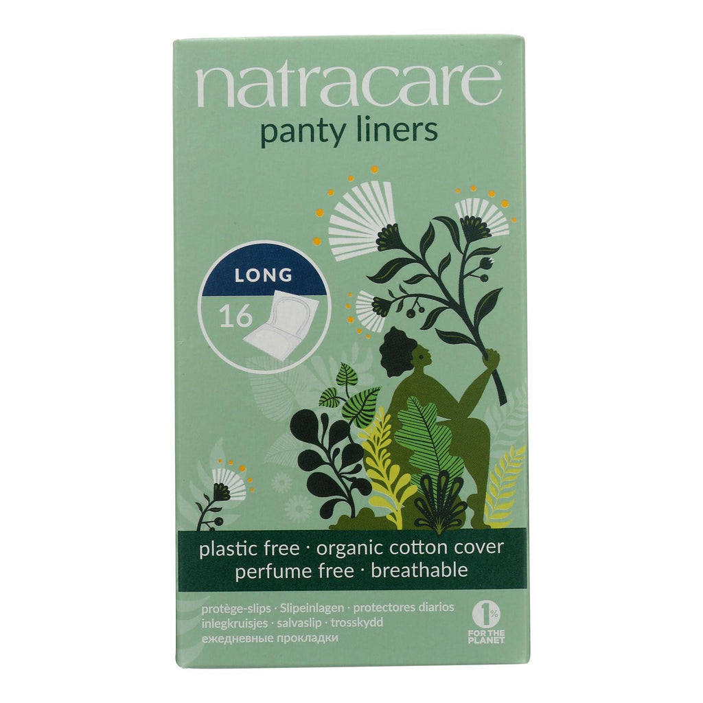 Natracare Panty Liners - Long - Wrapped - 16 Count - Lakehouse Foods