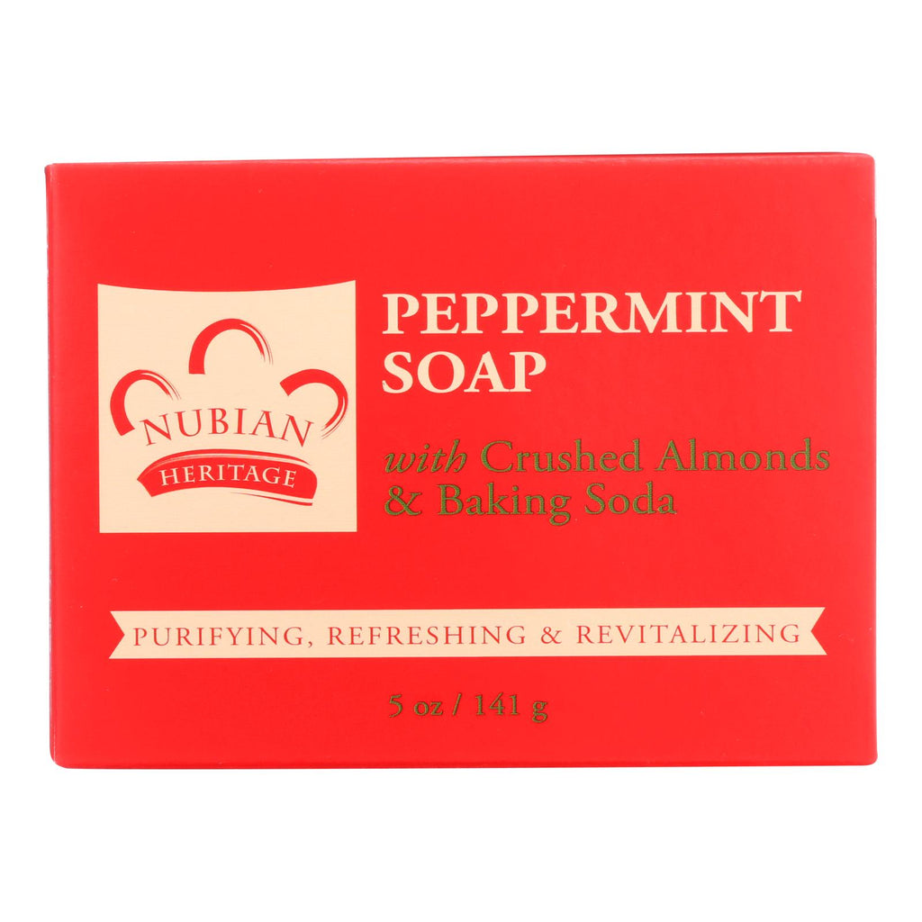 Nubian Heritage Bar Soap Peppermint - 5 Oz - Lakehouse Foods