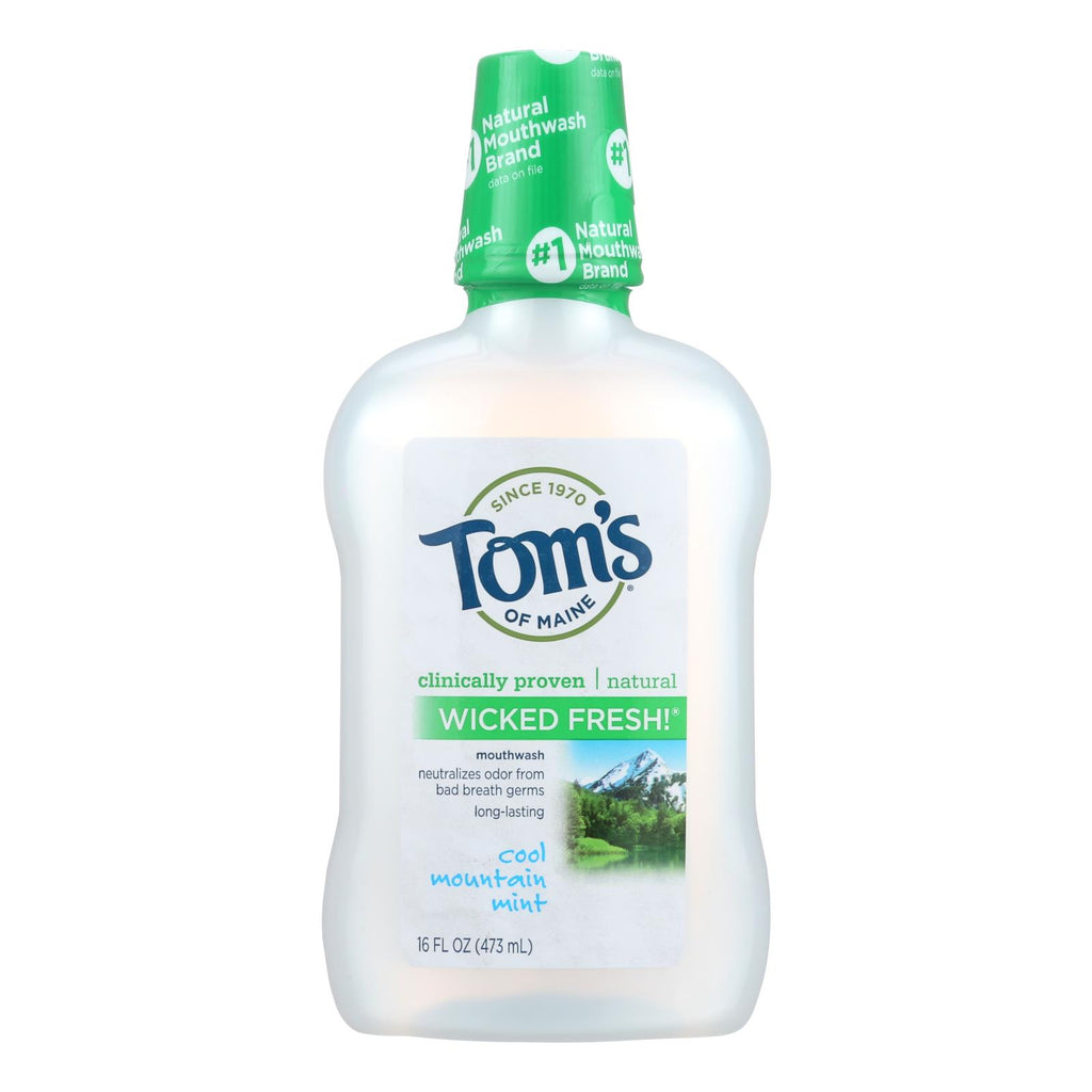 Tom's Of Maine Cool Mountain Mint Mouthwash - 16 Oz - Lakehouse Foods