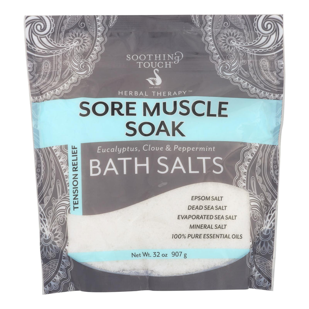 Soothing Touch Bath Salts - Sore Muscle Soak - 32 Oz - Lakehouse Foods