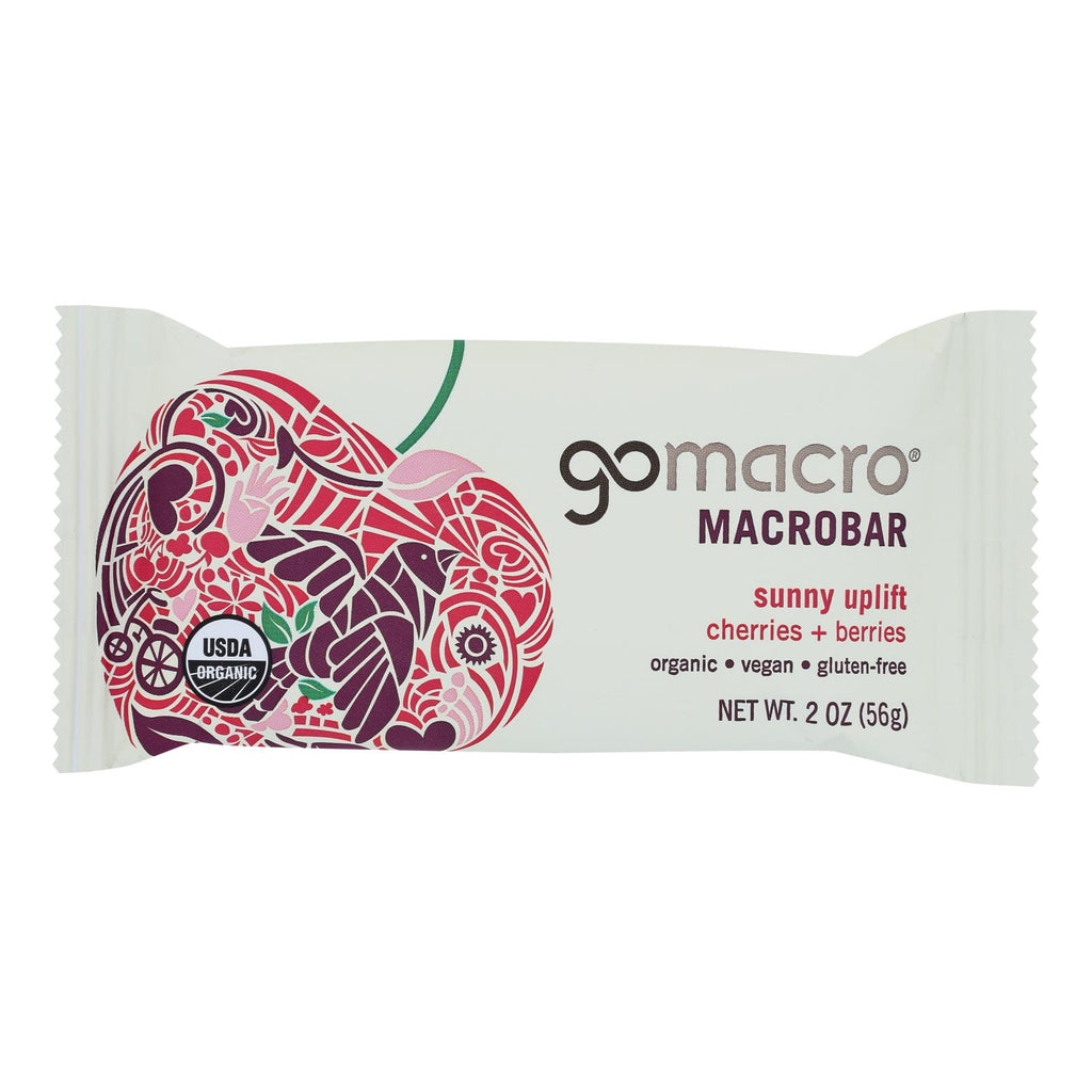 Gomacro Organic Macrobar - Cherries And Berries - 2 Oz Bars - Case Of 12 - Lakehouse Foods