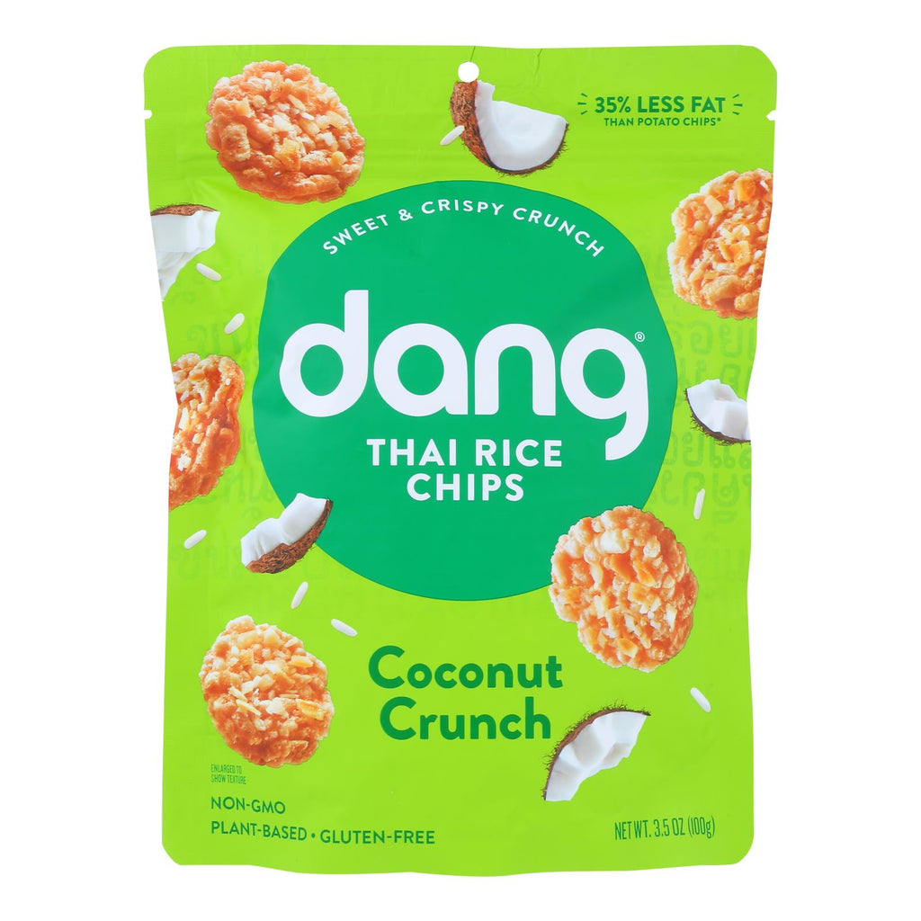 Dang - Sticky Rice Chips - Coconut - Case Of 12 - 3.50 Oz - Lakehouse Foods