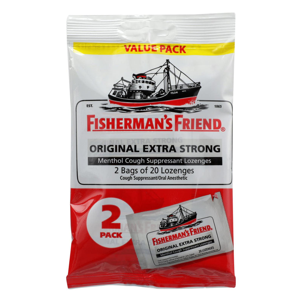 Fisherman's Friend Lozenges - Original Extra Strong - Dsp - 40 Ct - 1 Case - Lakehouse Foods