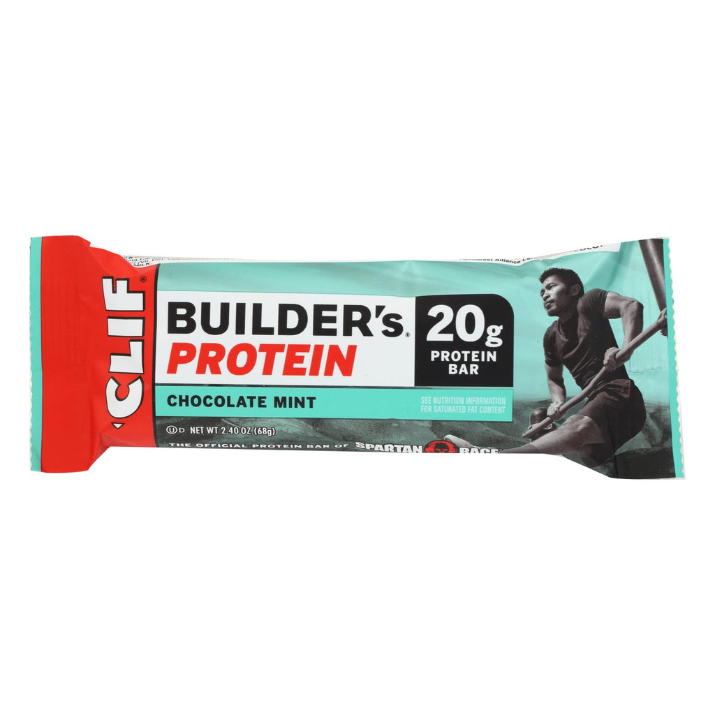 Clif Bar Builder Bar - Chocolate Mint - Case Of 12 - 2.4 Oz - Lakehouse Foods