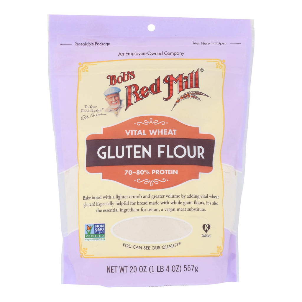 Bob's Red Mill - Flour Gluten - Case Of 4-20 Oz - Lakehouse Foods