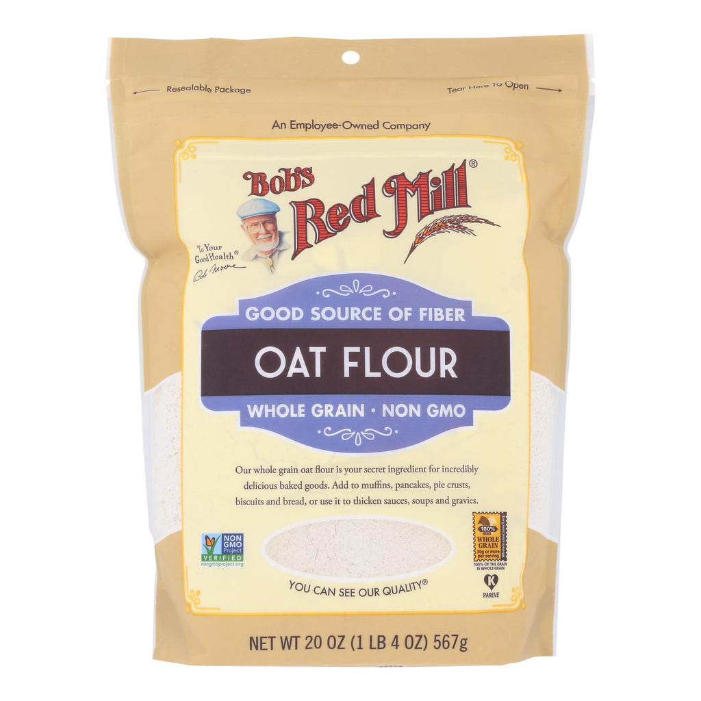 Bob's Red Mill - Flour Oat Whole Grain - Case Of 4-20 Oz - Lakehouse Foods