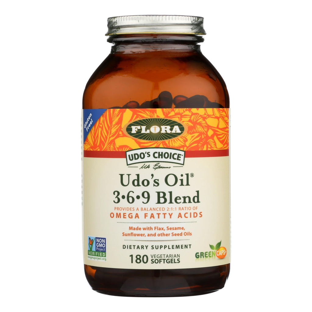 Flora Inc - Udo's Oil 369 Blend - Ea Of 1-180 Sgel - Lakehouse Foods