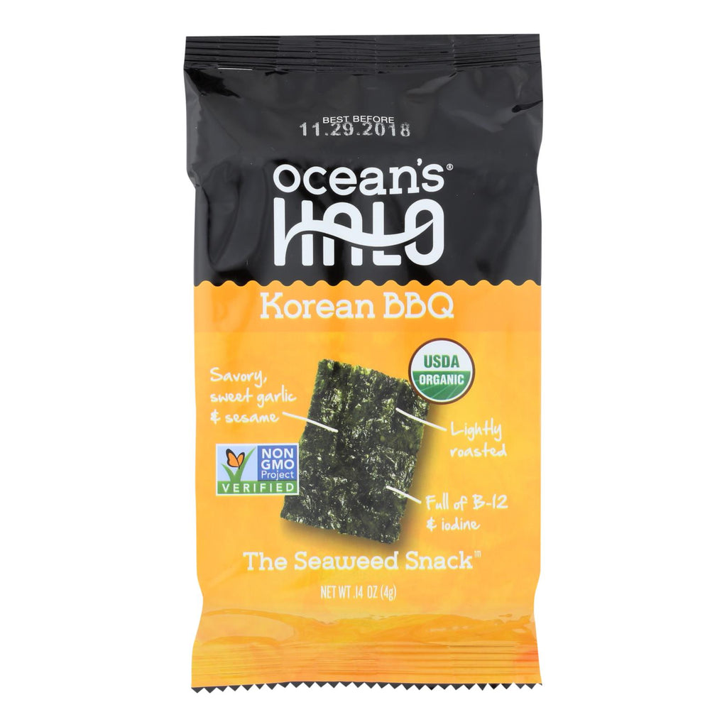 Ocean's Halo - Seawd Snack Korean Bbq - Case Of 12 - .14 Oz - Lakehouse Foods