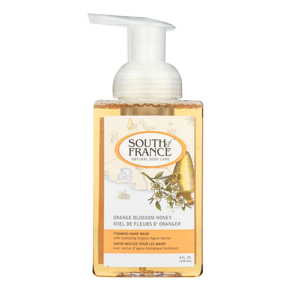 South Of France Hand Soap - Foaming - Orange Blossom Honey - 8 Oz - 1 Each - Lakehouse Foods