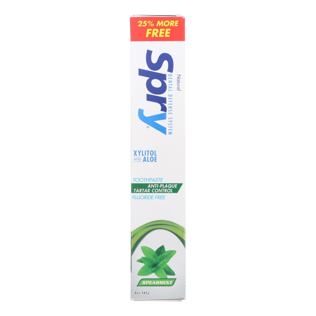 Spry Toothpaste - Spearmint - 5 Oz - Lakehouse Foods