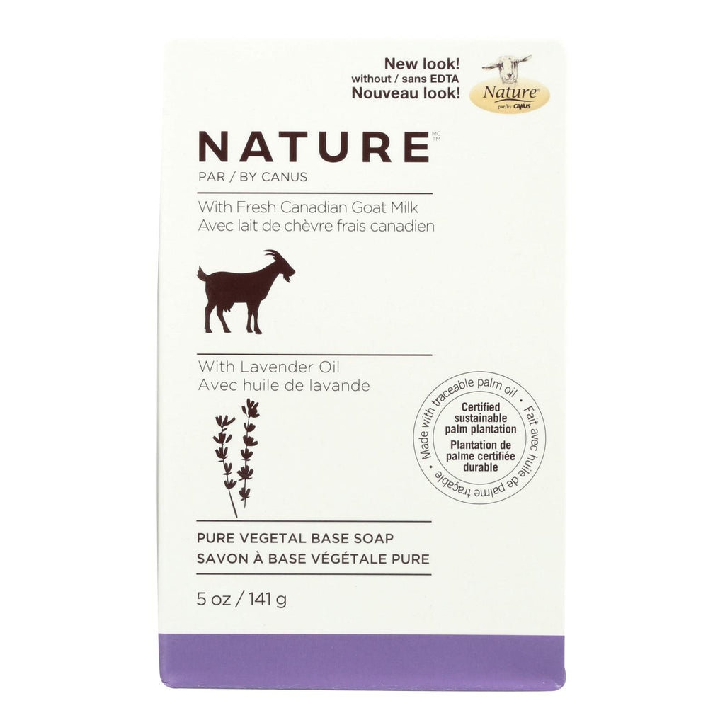 Nature By Canus Bar Soap - Goats Milk - Lavender Oil - 5 Oz - Lakehouse Foods