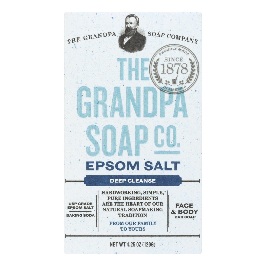 Grandpa Soap Bar Soap - Epsom Salt - 4.25 Oz - Lakehouse Foods