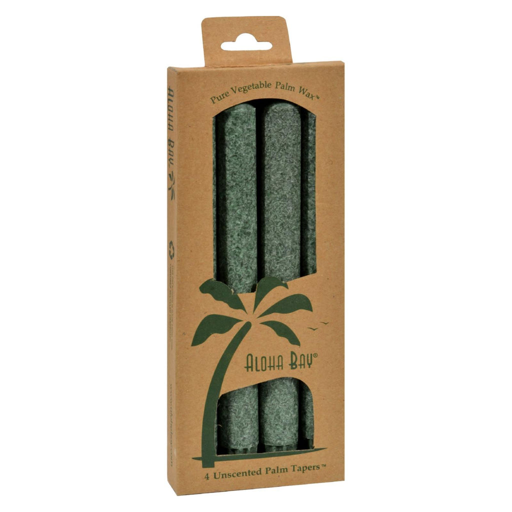Aloha Bay - Palm Tapers - Green - 4 Candles - Lakehouse Foods