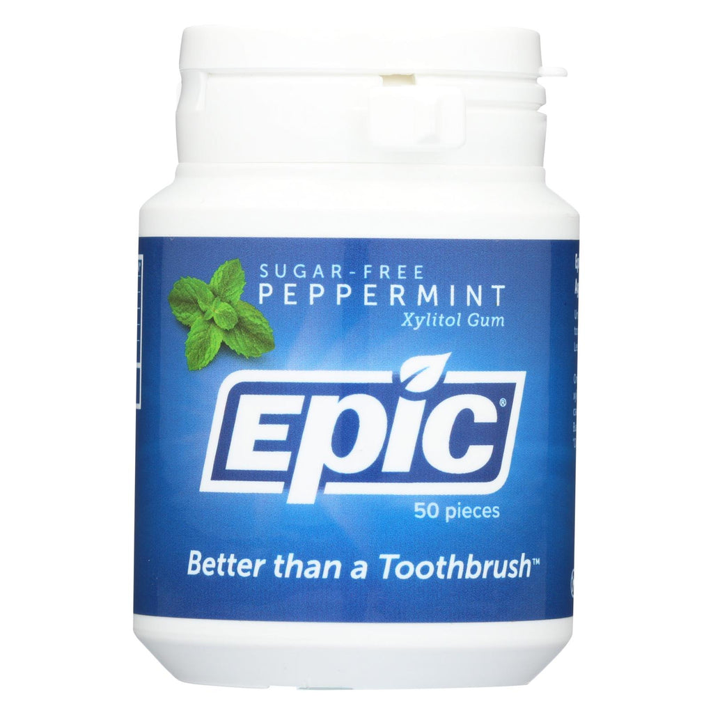 Epic Dental - Xylitol Gum - Peppermint - 50 Count - Lakehouse Foods