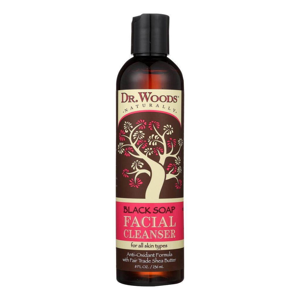 Dr. Woods Facial Cleanser Black Soap And Shea Butter - 8 Fl Oz - Lakehouse Foods