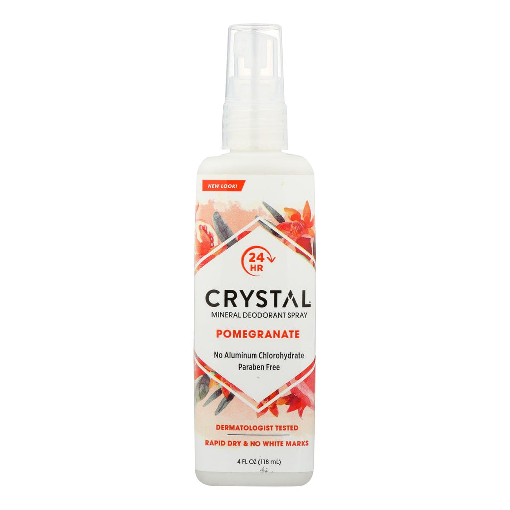 Crystal Essence Mineral Deodorant Body Spray Pomegranate - 4 Fl Oz - Lakehouse Foods