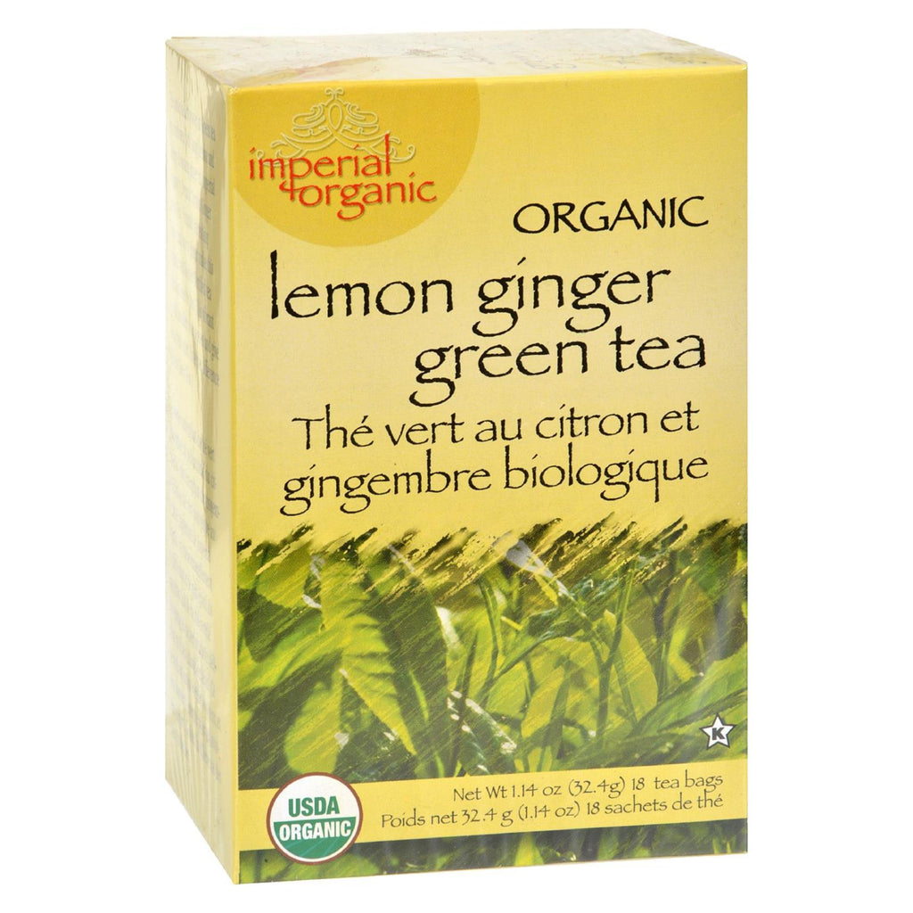 Uncle Lee's Tea Organic Imperial Lemon Ginger - 18 Bags - Lakehouse Foods
