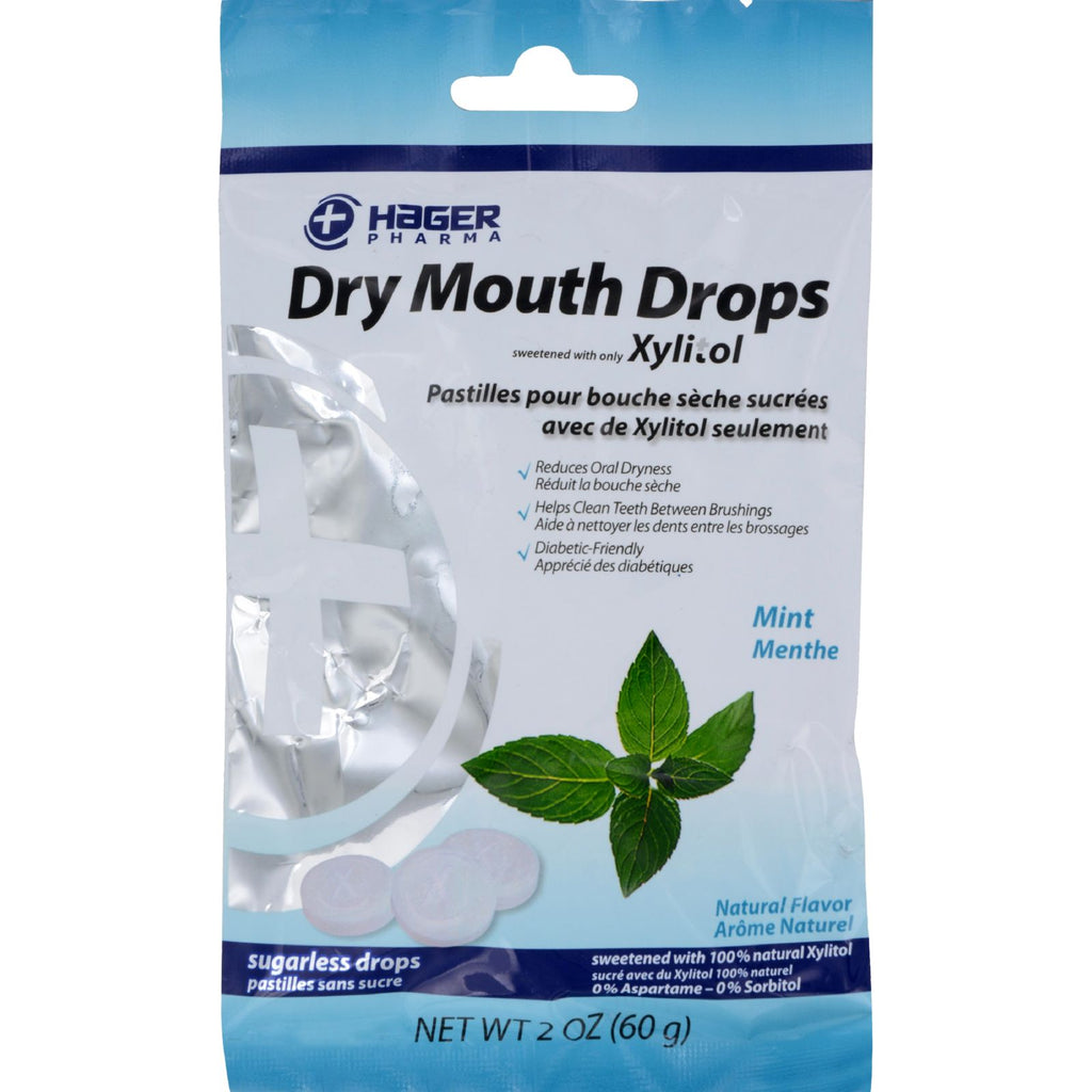Hager Pharma Dry Mouth Drops - Mint - 2 Oz - Lakehouse Foods