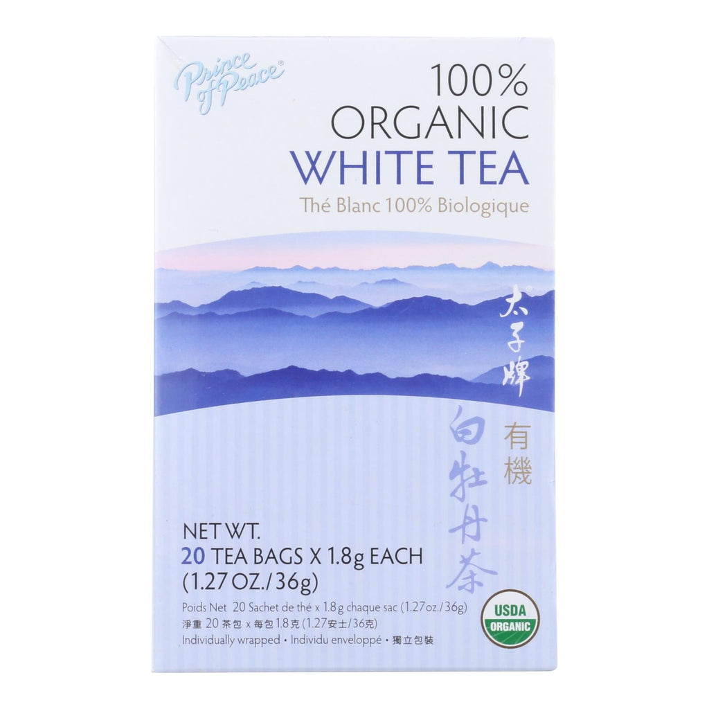 Prince Of Peace Organic Premium Peony White Tea - 20 Tea Bags - Lakehouse Foods