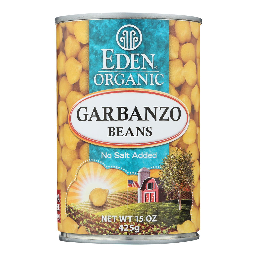 Eden Foods Organic Garbanzo Beans - Case Of 12 - 15 Oz. - Lakehouse Foods