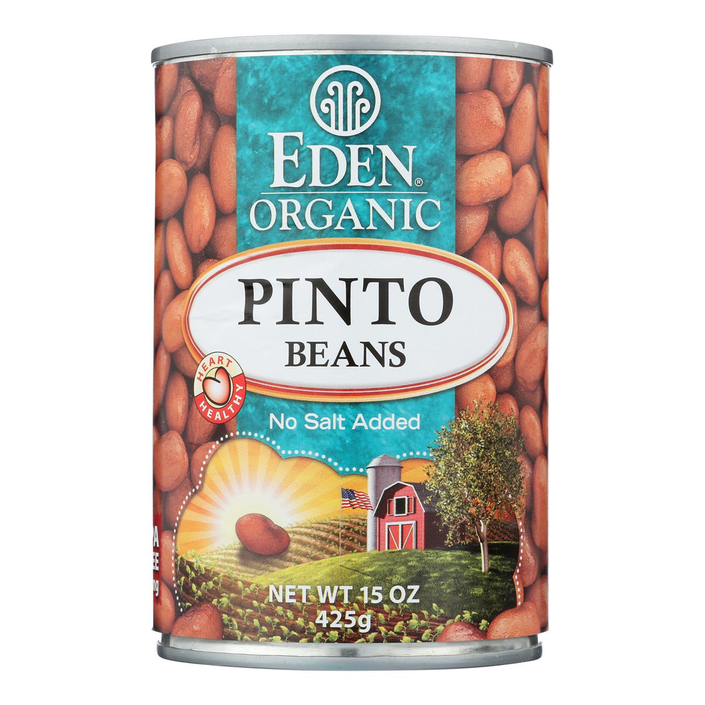 Eden Foods Organic Pinto Beans - Case Of 12 - 15 Oz. - Lakehouse Foods