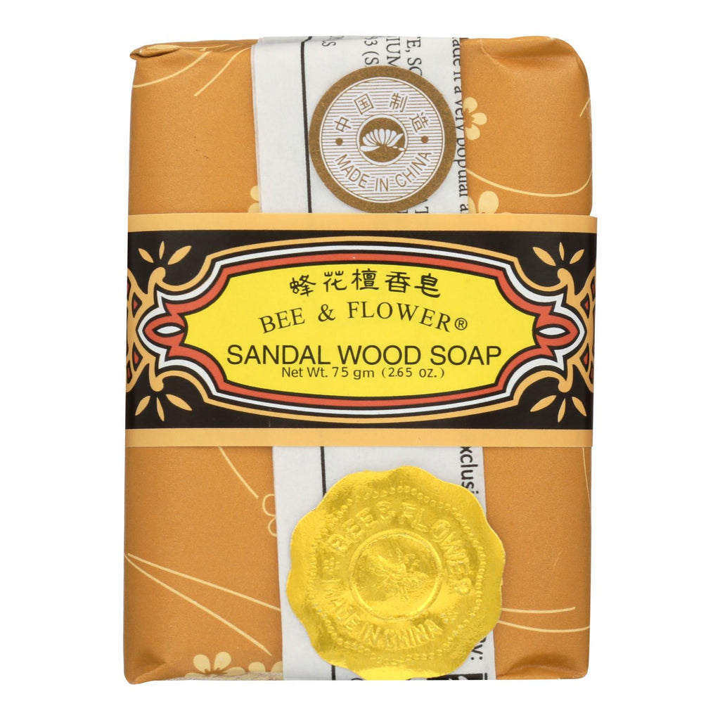 Bee And Flower Soap Sandalwood - 2.65 Oz - Case Of 12 - Lakehouse Foods