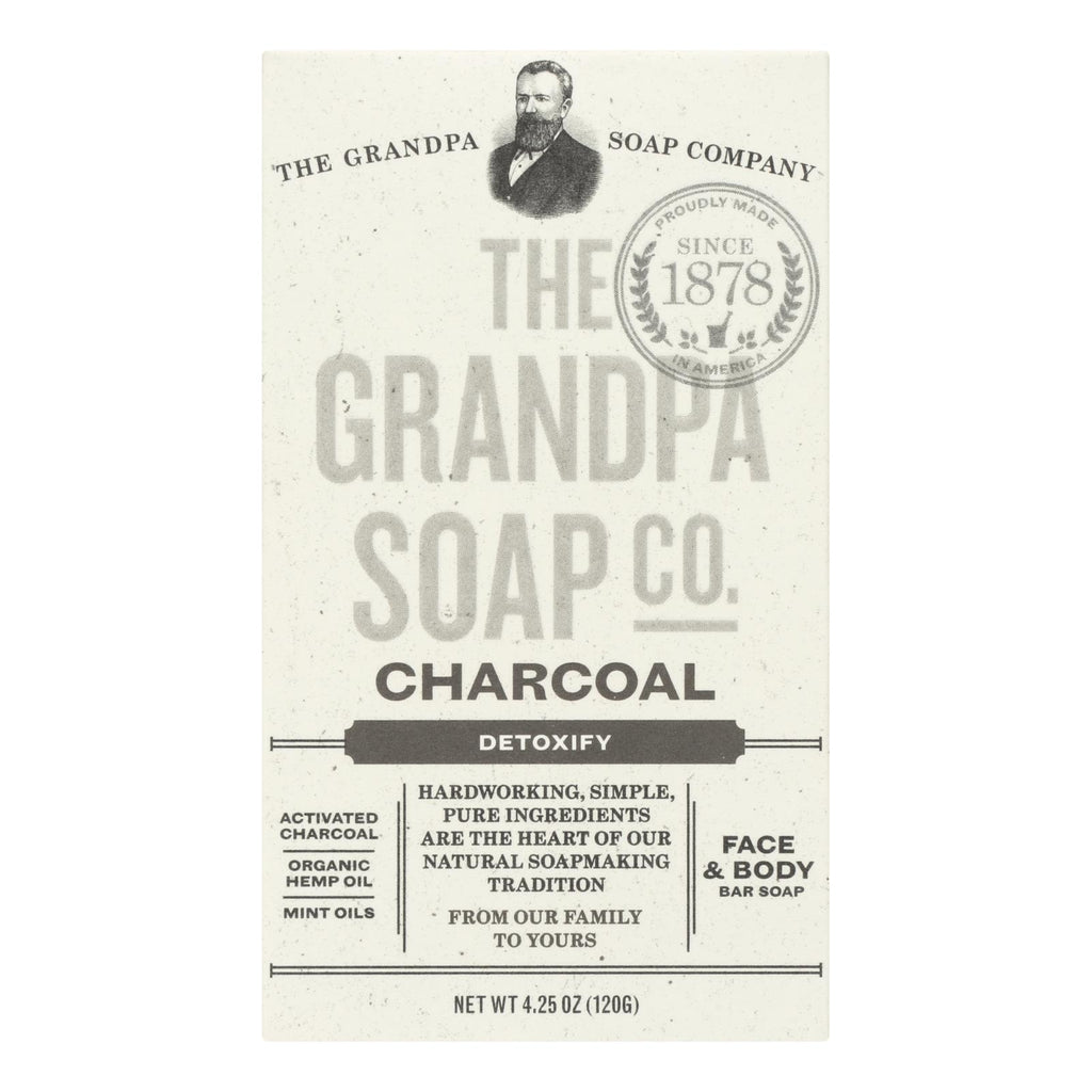 Grandpa Soap Soap - Charcoal - 4.25 Oz - Lakehouse Foods