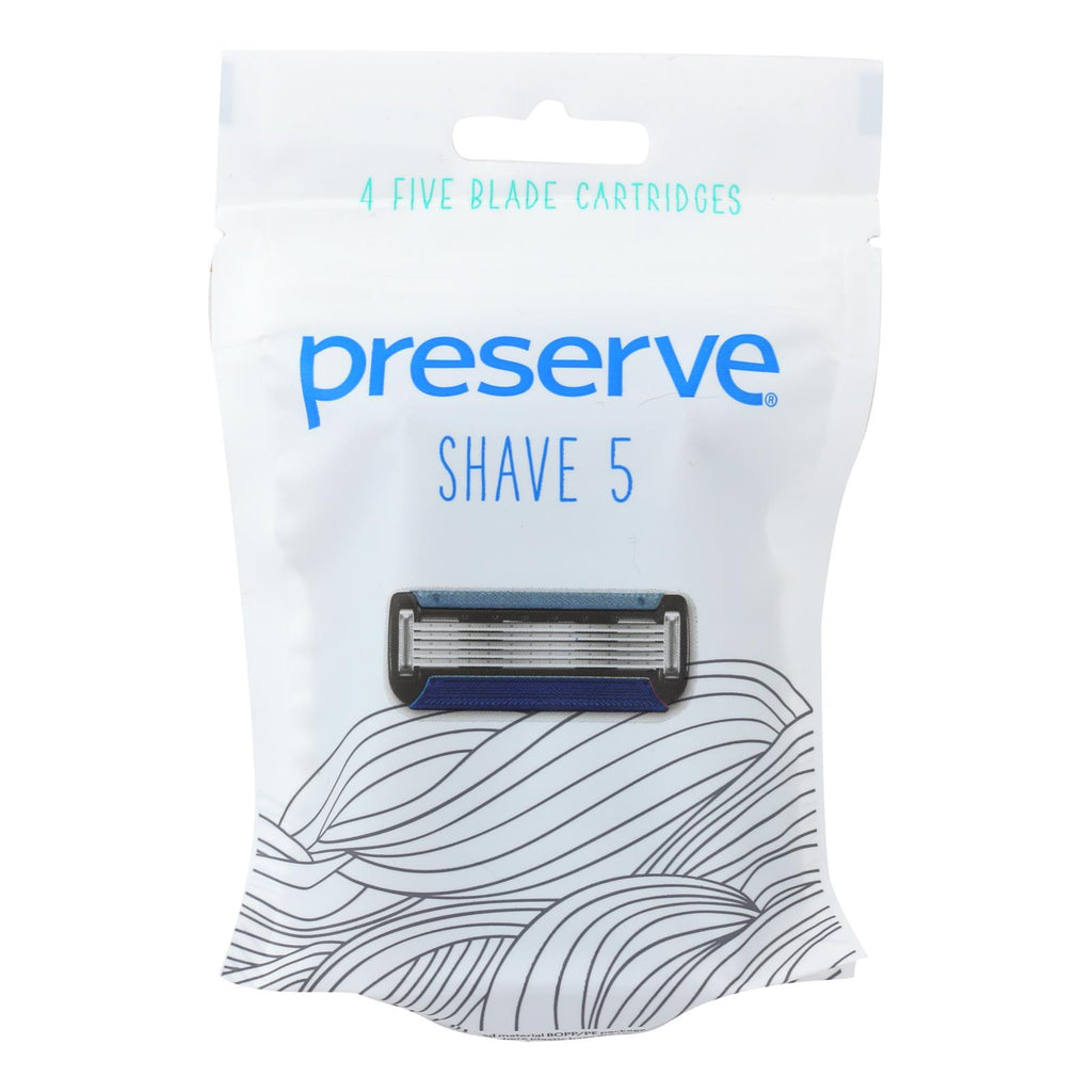 Preserve Shave 5 Replacement Blades - 4 Ct- 6 Packs - Lakehouse Foods