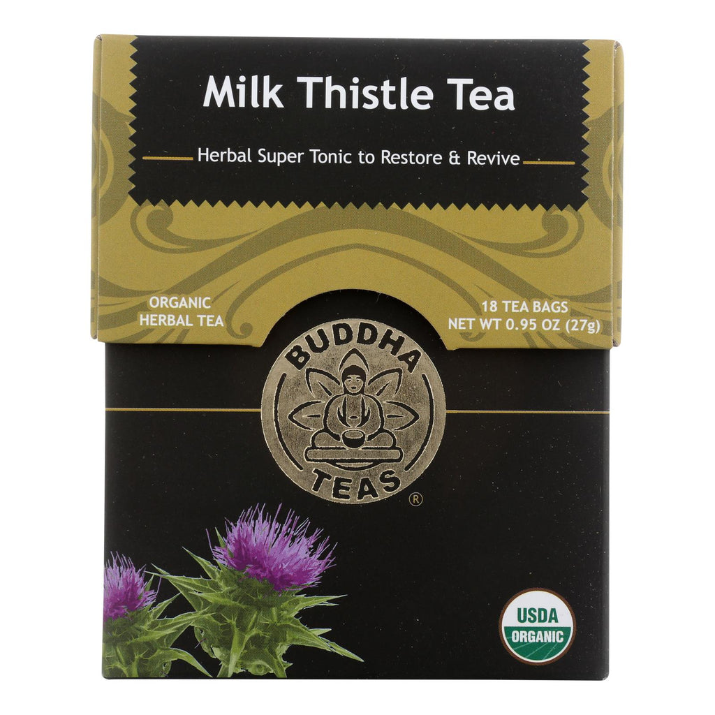Buddha Teas - Organic Tea - Milk Thistle - Case Of 6 - 18 Count - Lakehouse Foods