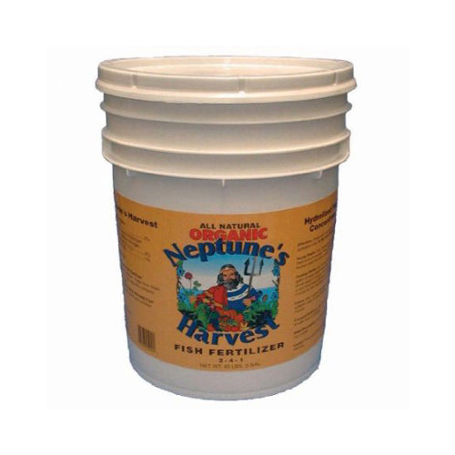 Neptune's Harvest Fish Fertilizer - Orange Label - 5 Gallon - Lakehouse Foods