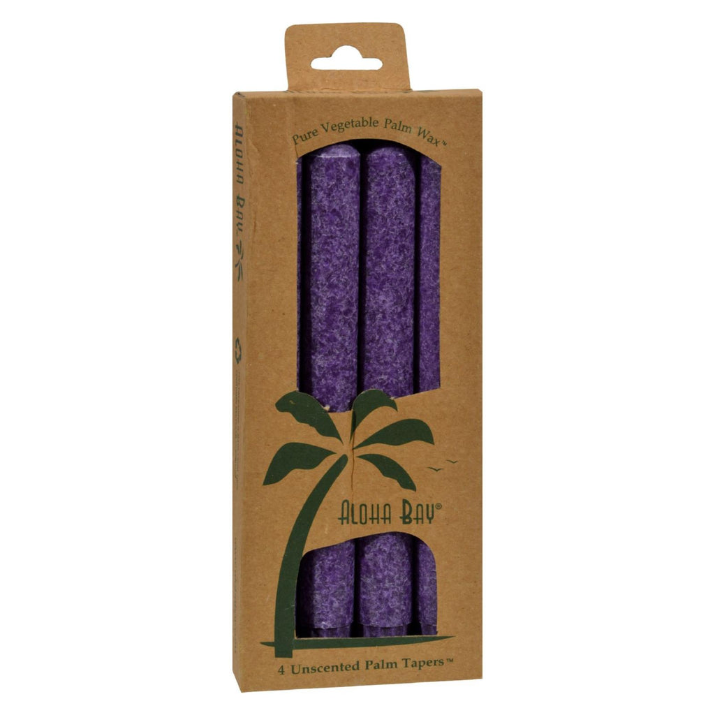Aloha Bay - Palm Tapers - Violet - 4 Candles - Lakehouse Foods