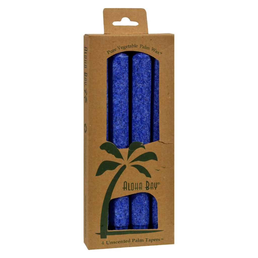Aloha Bay - Palm Tapers - Royal Blue - 4 Candles - Lakehouse Foods