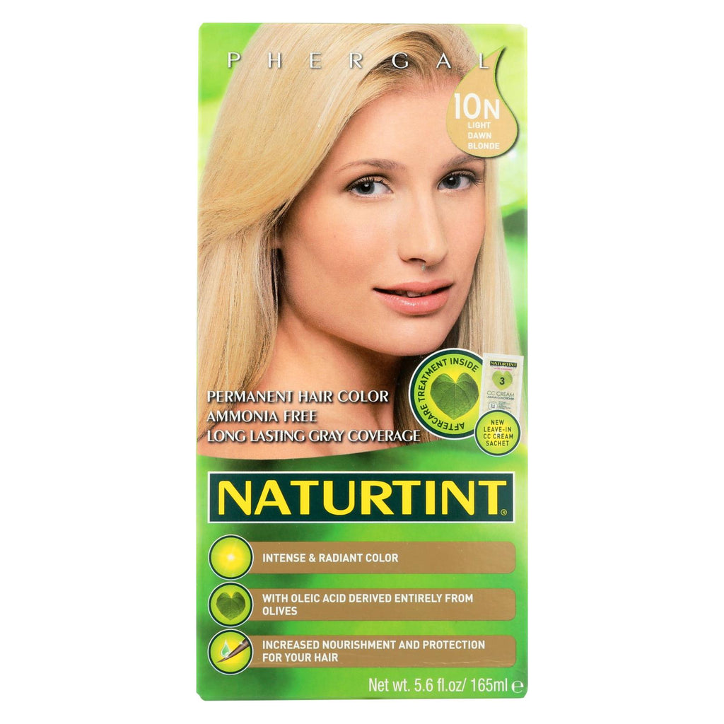 Naturtint Hair Color - Permanent - 10n - Light Dawn Blonde - 5.28 Oz - Lakehouse Foods
