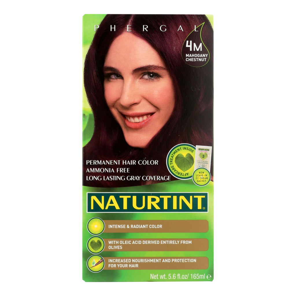 Naturtint Hair Color - Permanent - 4m - Mahogany Chestnut - 5.28 Oz - Lakehouse Foods