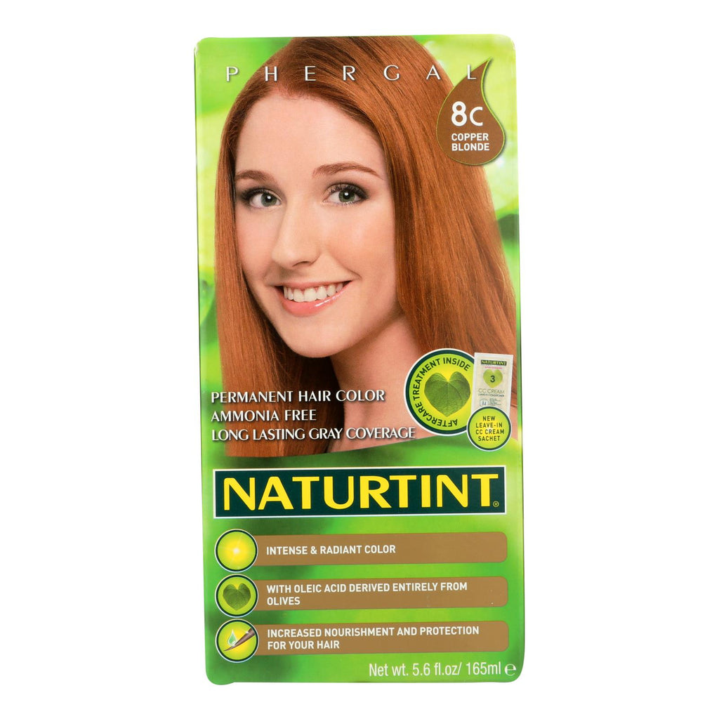 Naturtint Hair Color - Permanent - 8c - Copper Blonde - 5.28 Oz - Lakehouse Foods