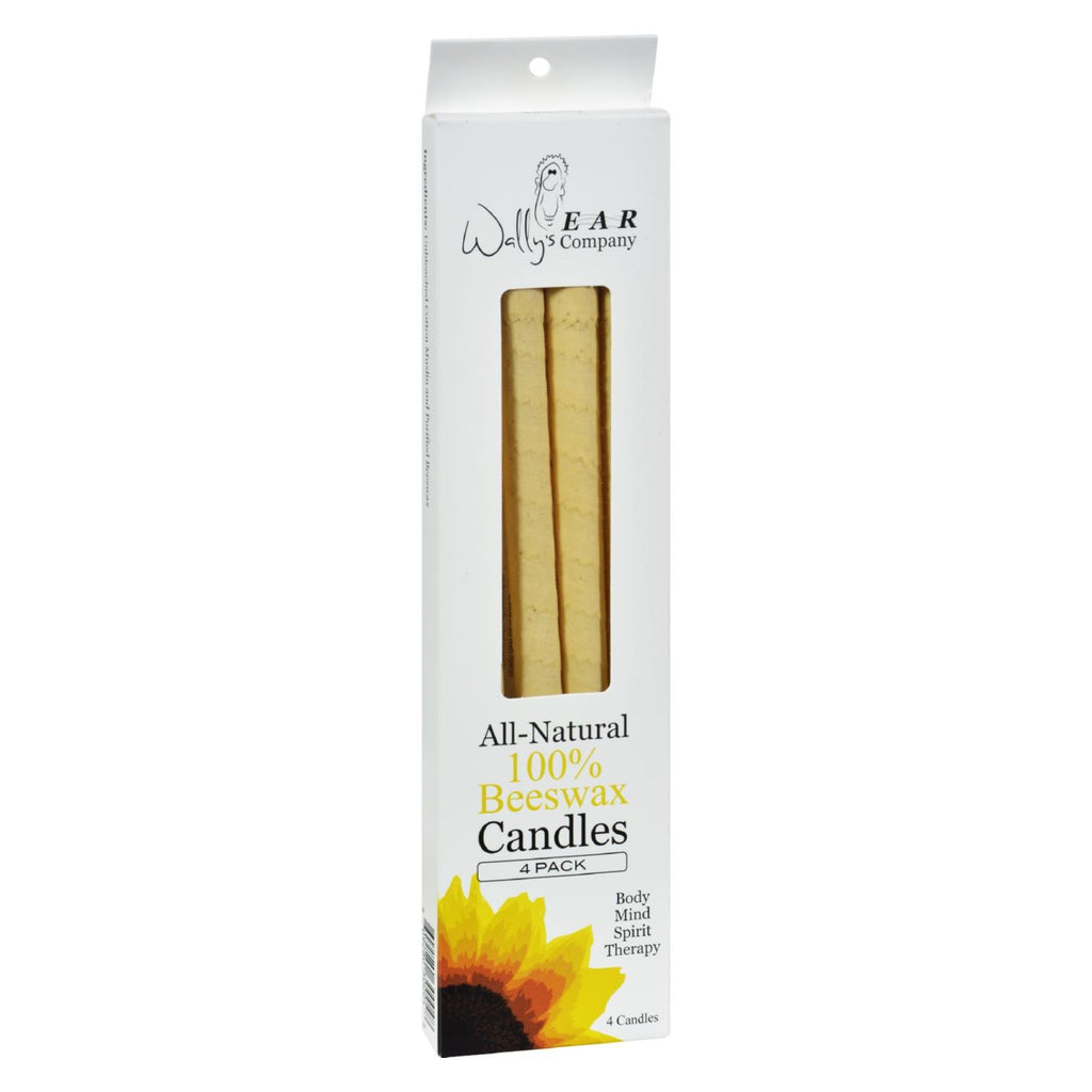 Wally's Ear Candles Beeswax - 4 Candles - Lakehouse Foods