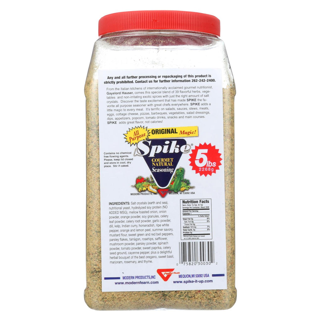 Modern Products Spike Gourmet Natural Seasoning - Bulk - 5 Lb - Lakehouse Foods