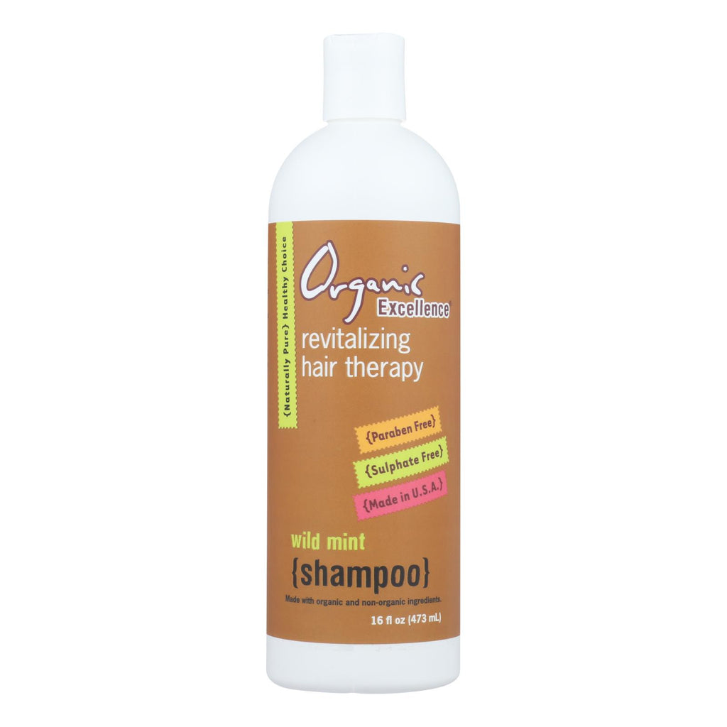 Organic Excellence Wild Mint Shampoo - 16 Oz - Lakehouse Foods