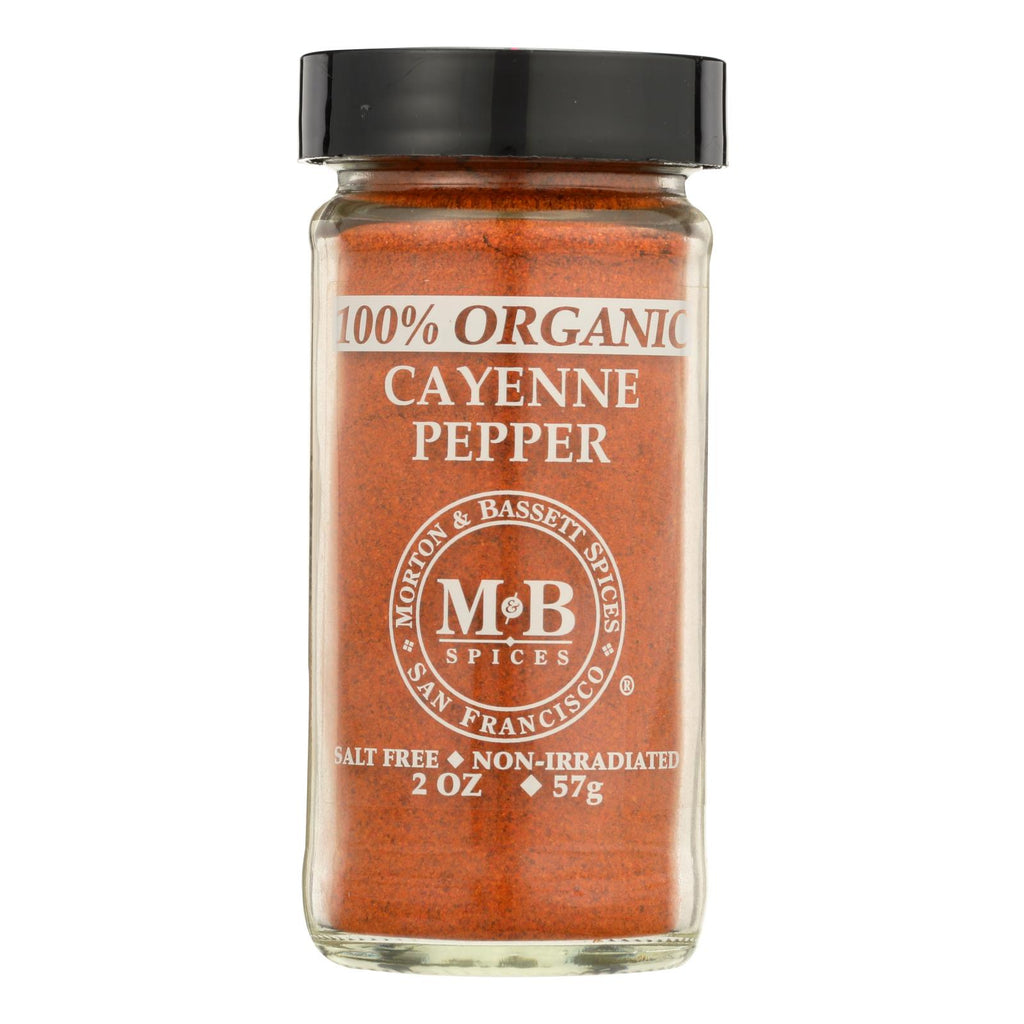 Morton And Bassett Organic Cayenne Pepper - Cayenne Pepper - Case Of 3 - 2 Oz. - Lakehouse Foods