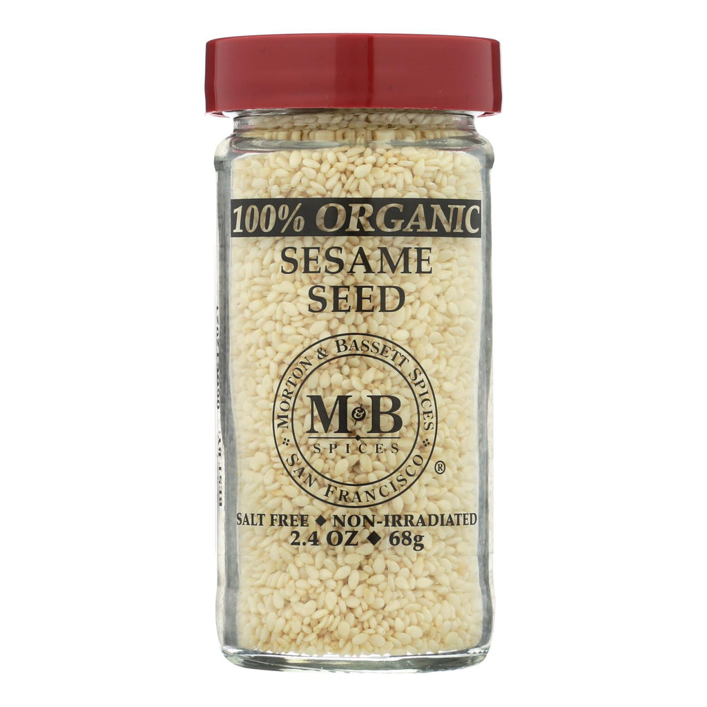 Morton And Bassett 100% Organic Seasoning - Sesame Seed - 2.4 Oz - Case Of 3 - Lakehouse Foods