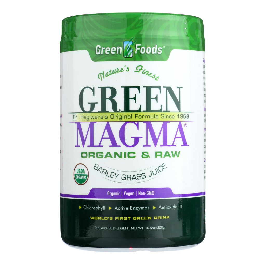 Green Foods Dr Hagiwara Green Magma Barley Grass Juice Powder - 10.6 Oz - Lakehouse Foods