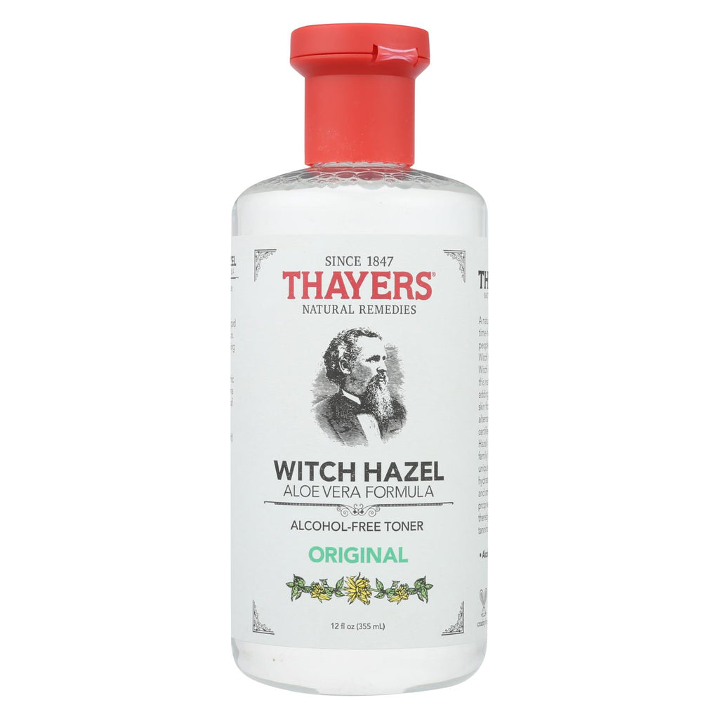 Thayers Witch Hazel With Aloe Vera Original Alcohol Free - 12 Fl Oz - Lakehouse Foods