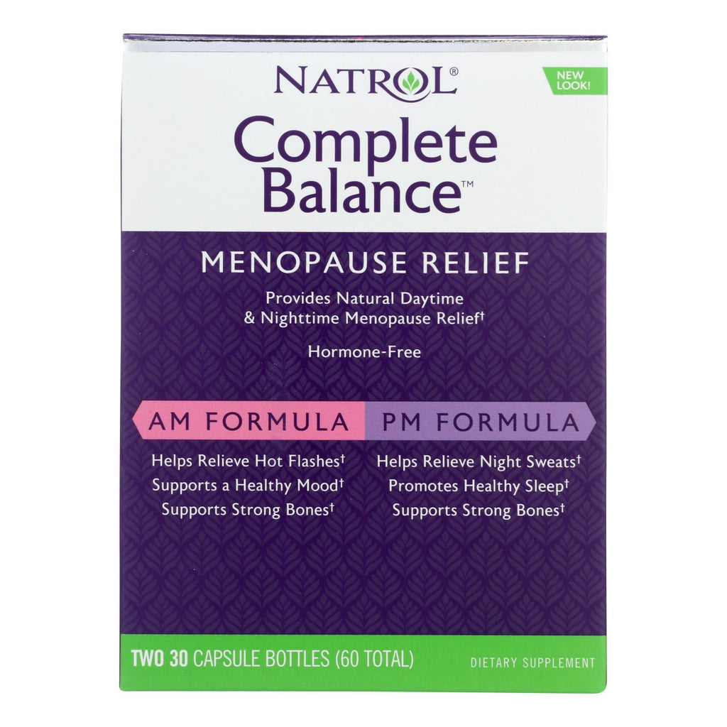 Natrol Complete Balance For Menopause Am - Pm - 60 Capsules - Lakehouse Foods