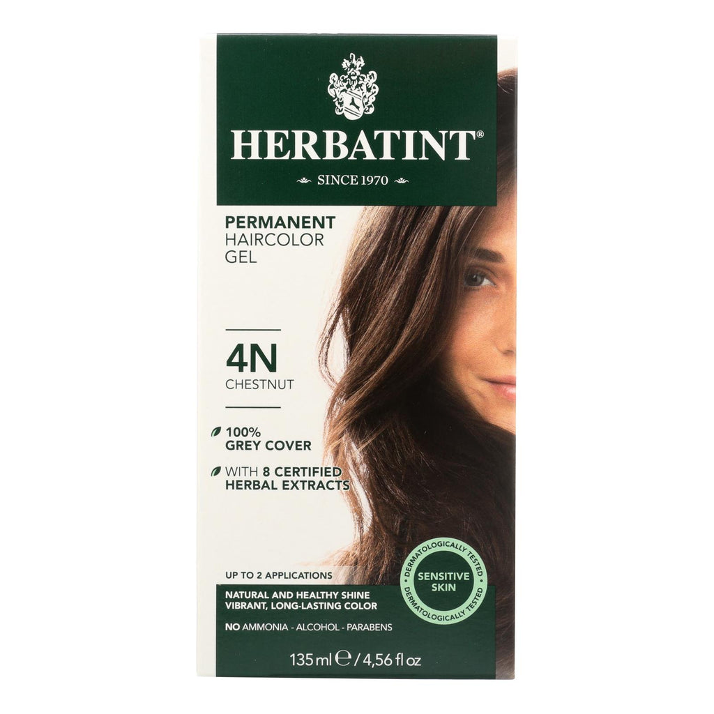 Herbatint Permanent Herbal Haircolour Gel 4n Chestnut - 135 Ml - Lakehouse Foods