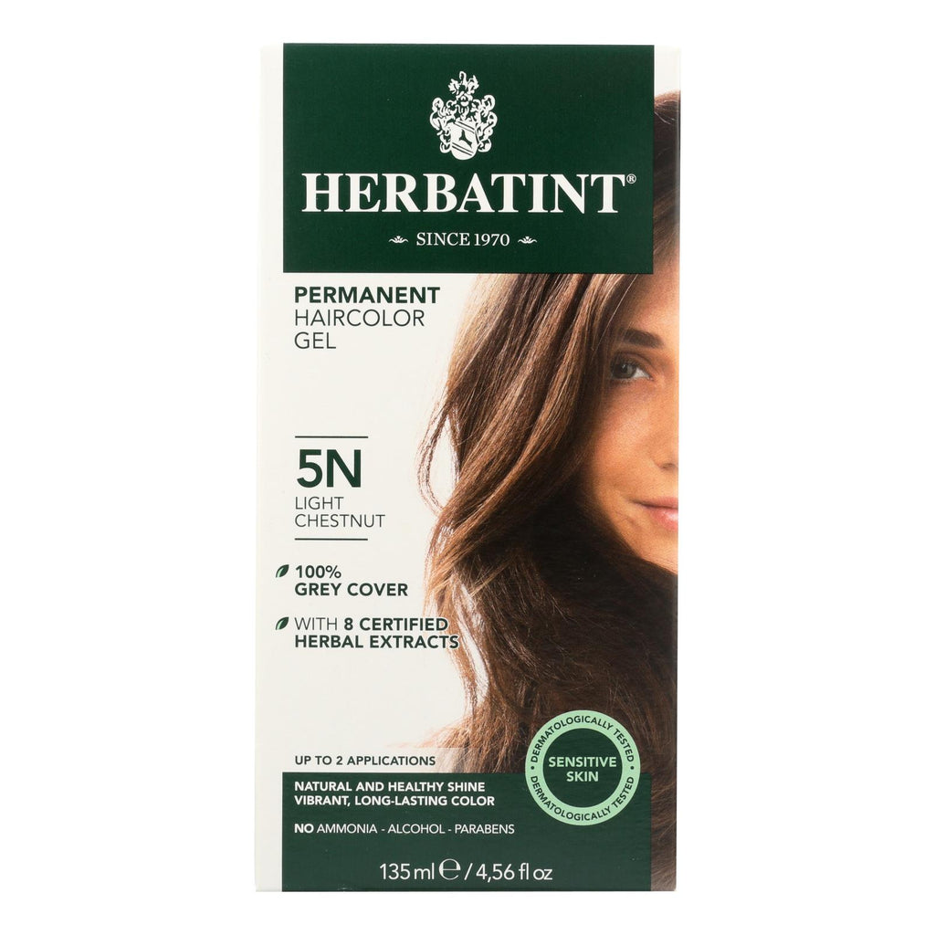 Herbatint Permanent Herbal Haircolour Gel 5n Light Chestnut - 135 Ml - Lakehouse Foods